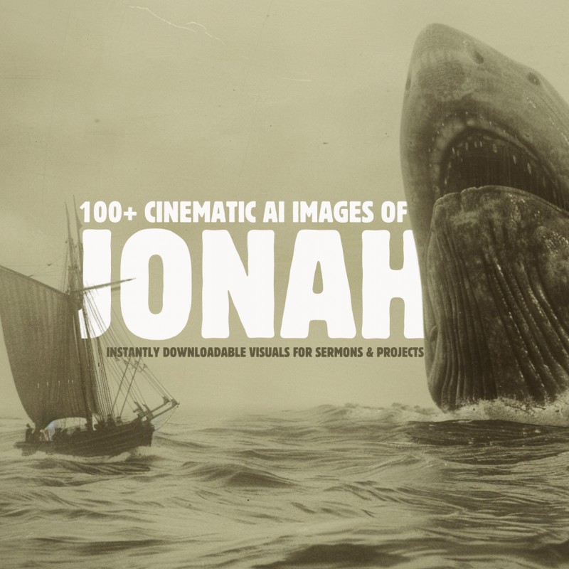 100+ Cinematic AI Images of JONAH: Instantly Downloadable Visuals for Sermons & Projects