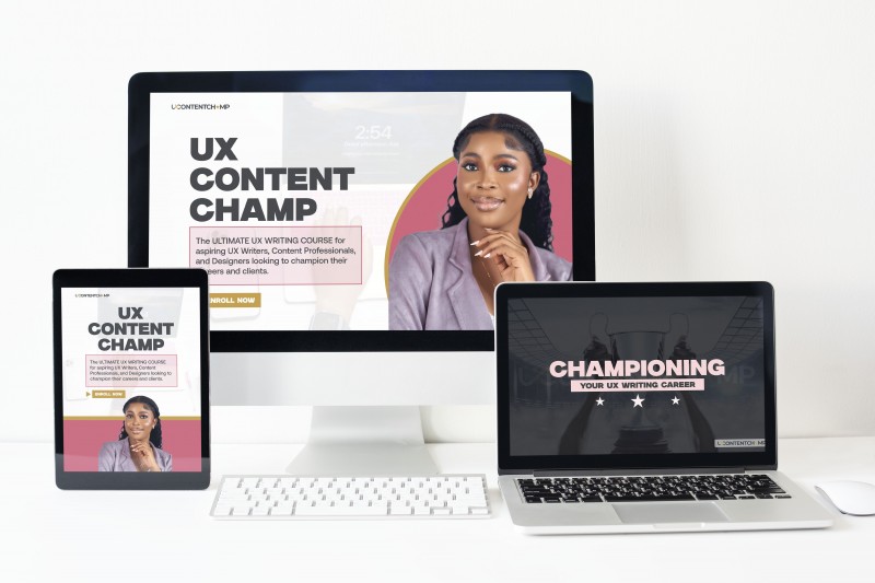 UX CONTENT CHAMP UX WRITING ACADEMY (12-COURSE PACKAGE)