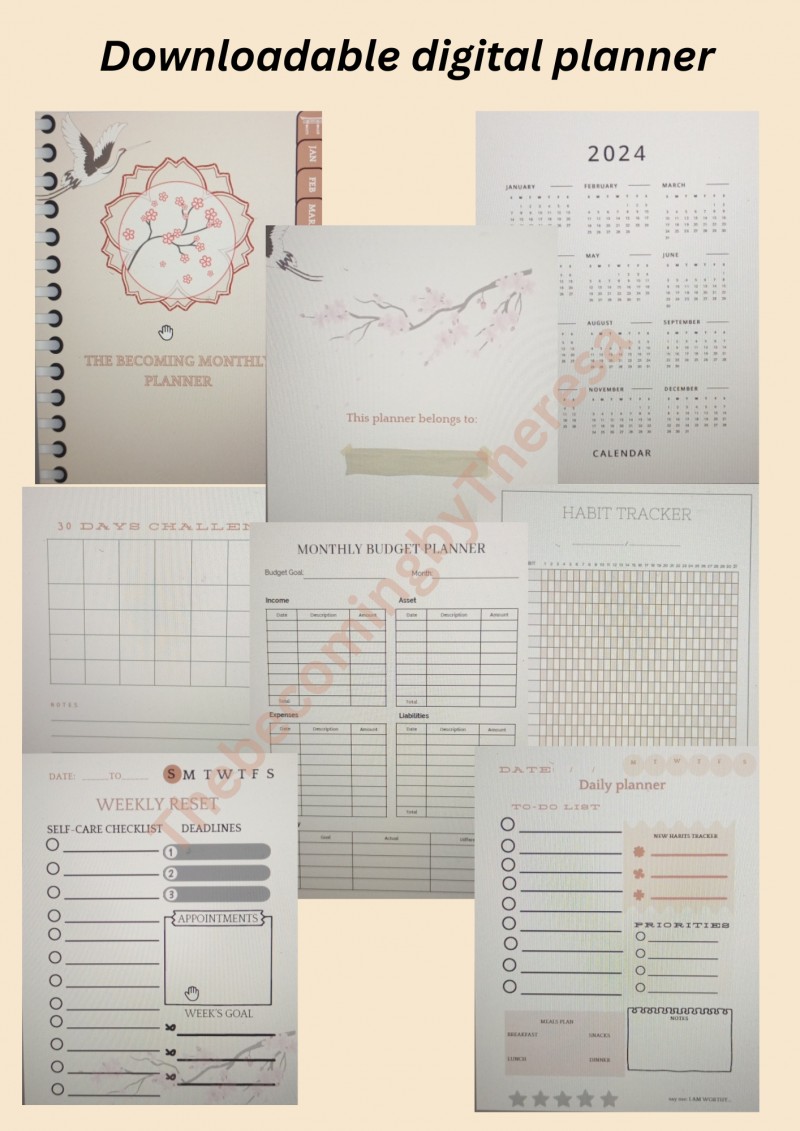 The becoming Monthly planner