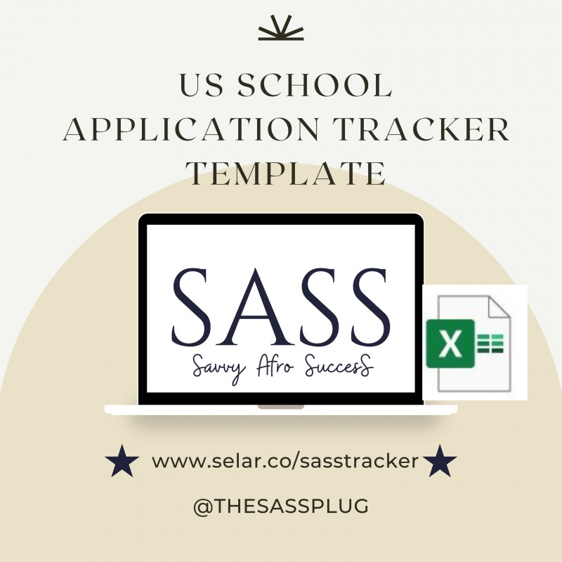 School Admissions Applications Tracker Template