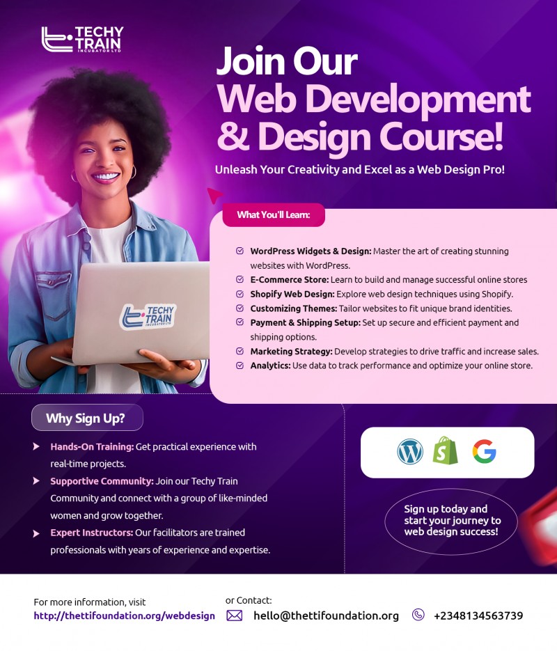 Buy Website Design Course by Techy Train Incubator Foundation on Selar