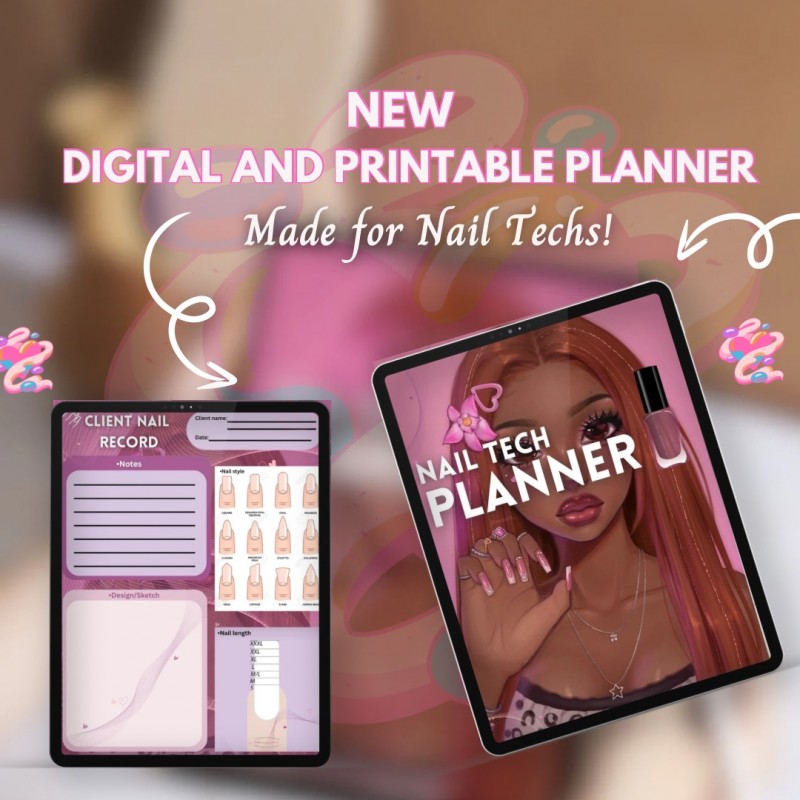 NAIL TECH PLANNER/ RECORD BOOK