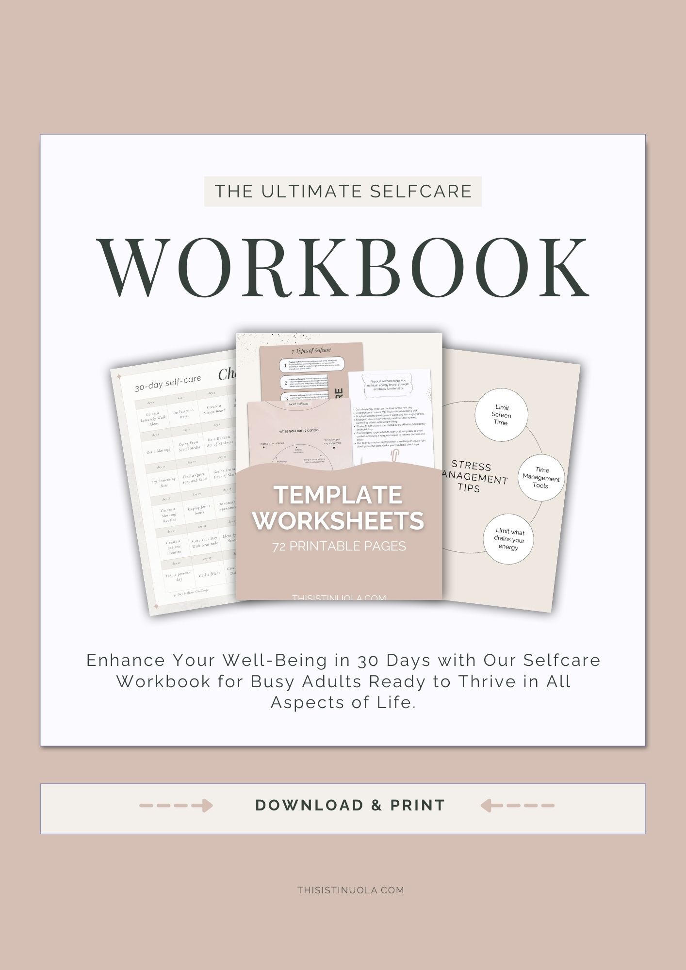 Comprehensive Selfcare Workbook