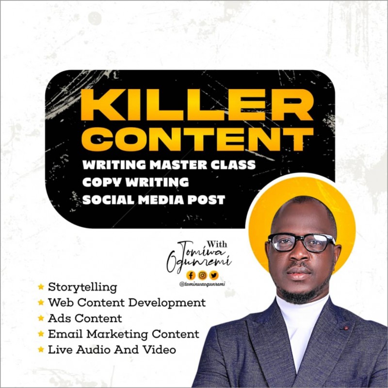 KILLER CONTENT WRITING MASTERCLASS