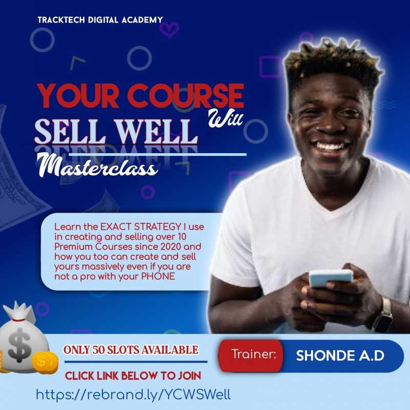 Your Course Will Sell Well Masterclass