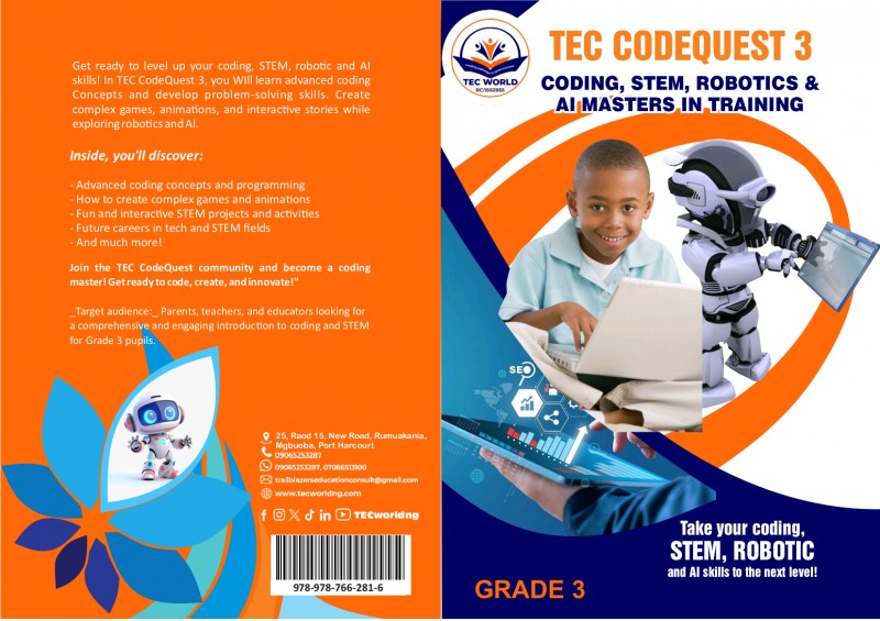 Buy TEC CODING, STEM, ROBOTICS AND AI TEXTBOOK FOR CLASS 3 by ...
