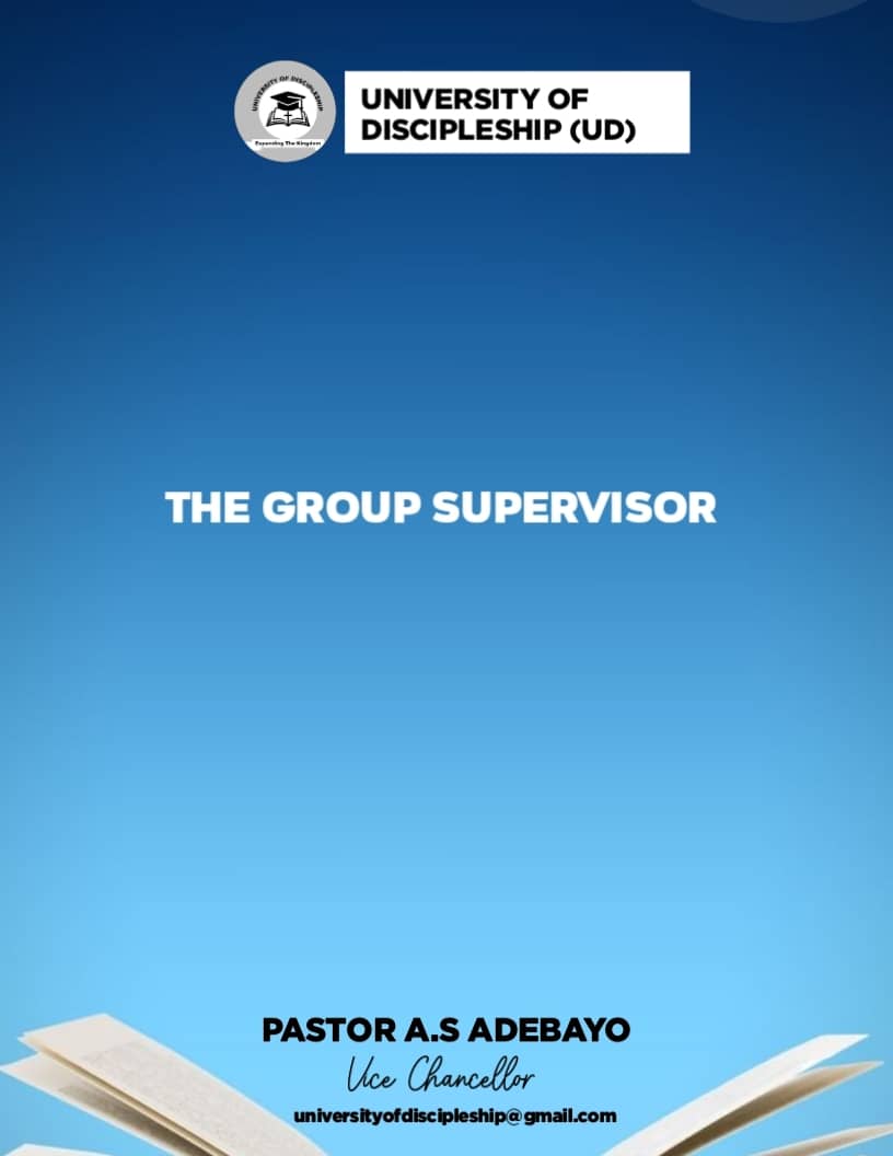 Get GROUP SUPERVISOR By UD OFFICIAL LIBRARY On Selar Get group supervisor by ud official library on selar