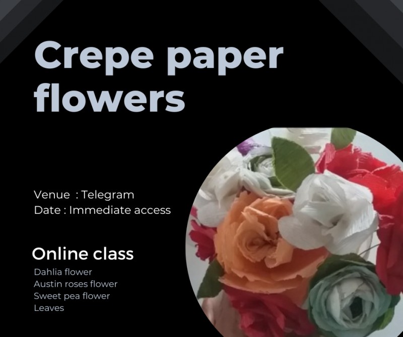 Crepe paper flowers