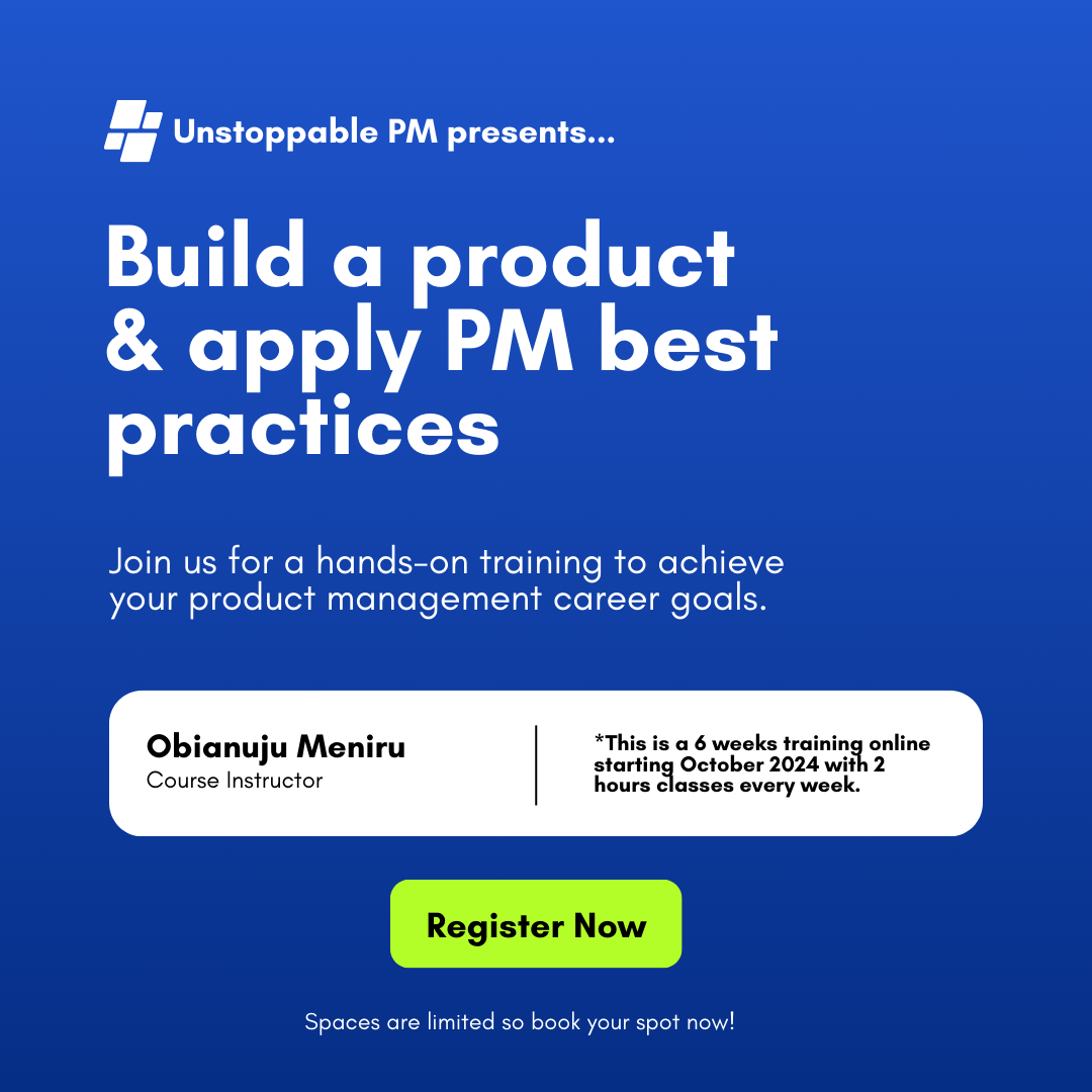 Build a product and apply product management best practices