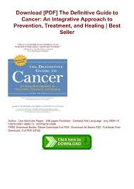 Cancer disease care book