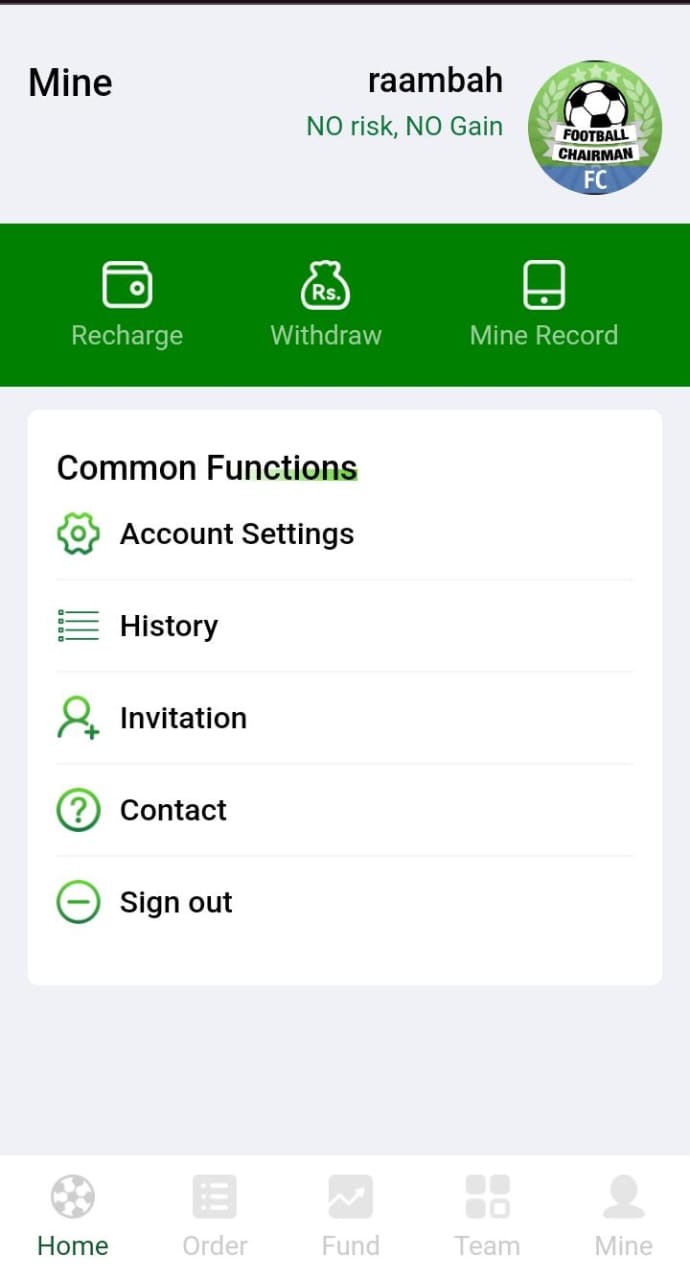 Football P2P task PONZI Script