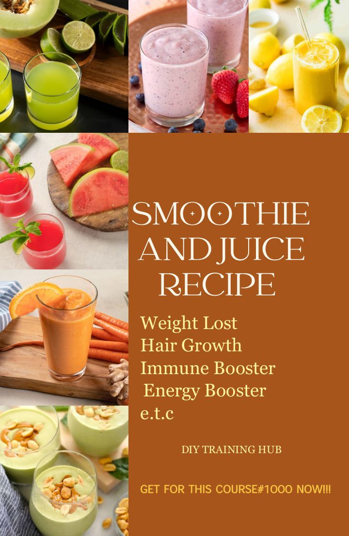 Smoothie and juice recipe