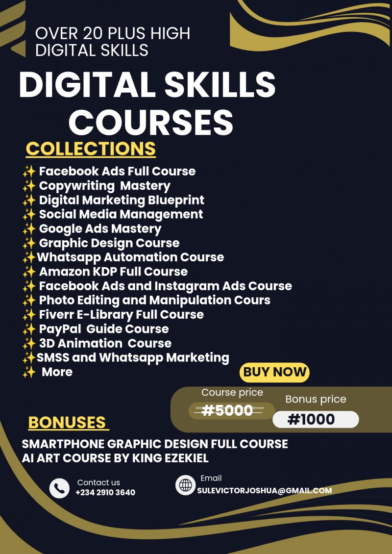 Buy Digital skills course by Victor Sule on Selar