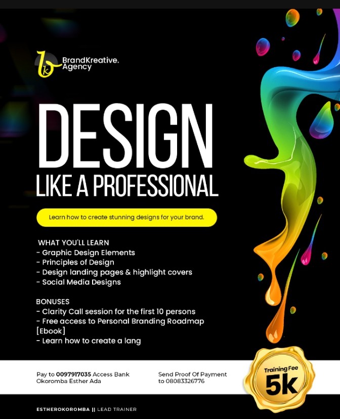 Buy DESIGN LIKE A PRO by Brandkreative on Selar