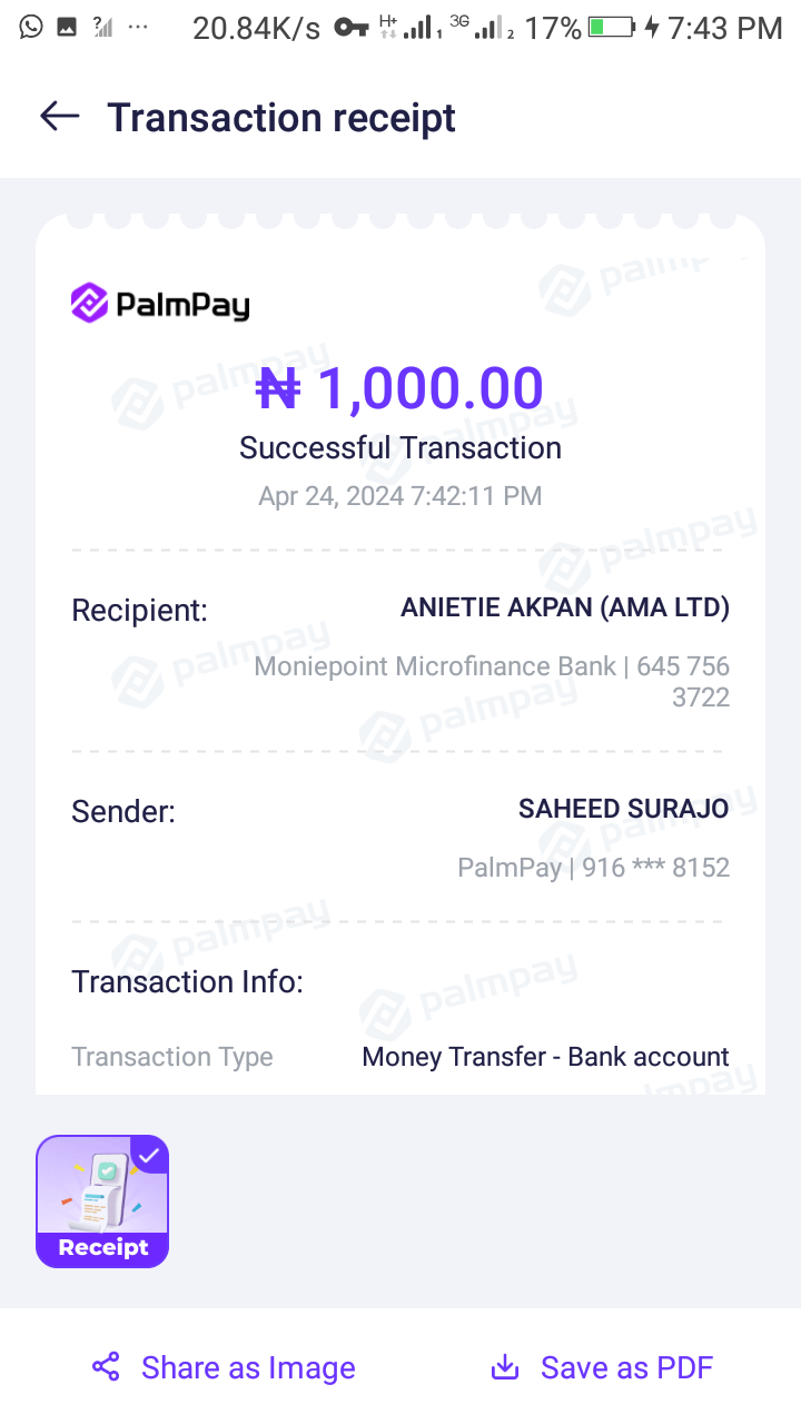 FAKE BANK PAYMENT SLIP