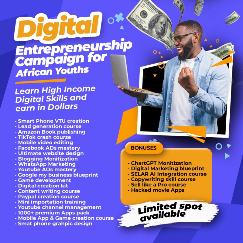 22+ HIGH INCOME DIGITAL SKILLS BUNDLE TO HELP YOU EARN IN DOLLARS
