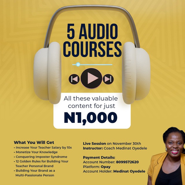 TEACH AND EARN AUDIO COURSE