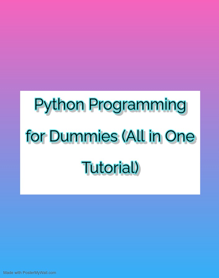 Buy python programming for dummies all in one tutorial by yaa bliss