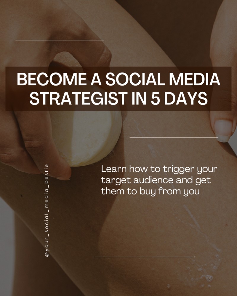 Become a social media strategist in 5 days