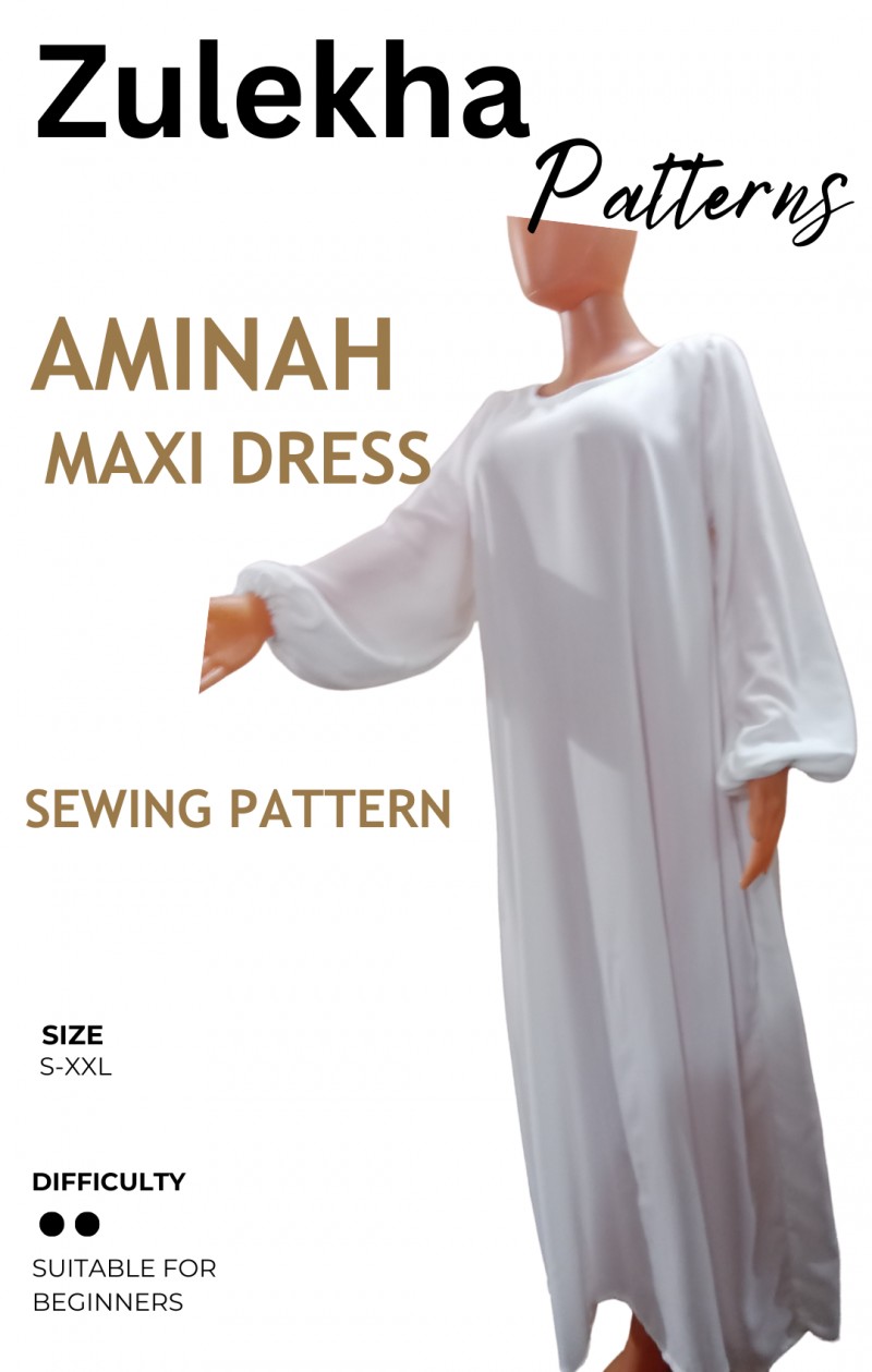 Aminah Maxi Dress Sewing Pattern
