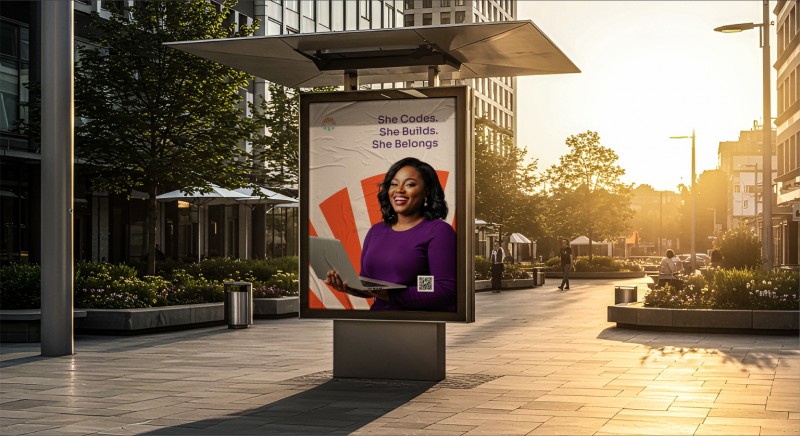 Outdoor Poster Stand Mockup