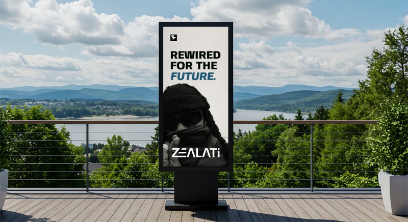 Outdoor Vertical Billboard Mockup