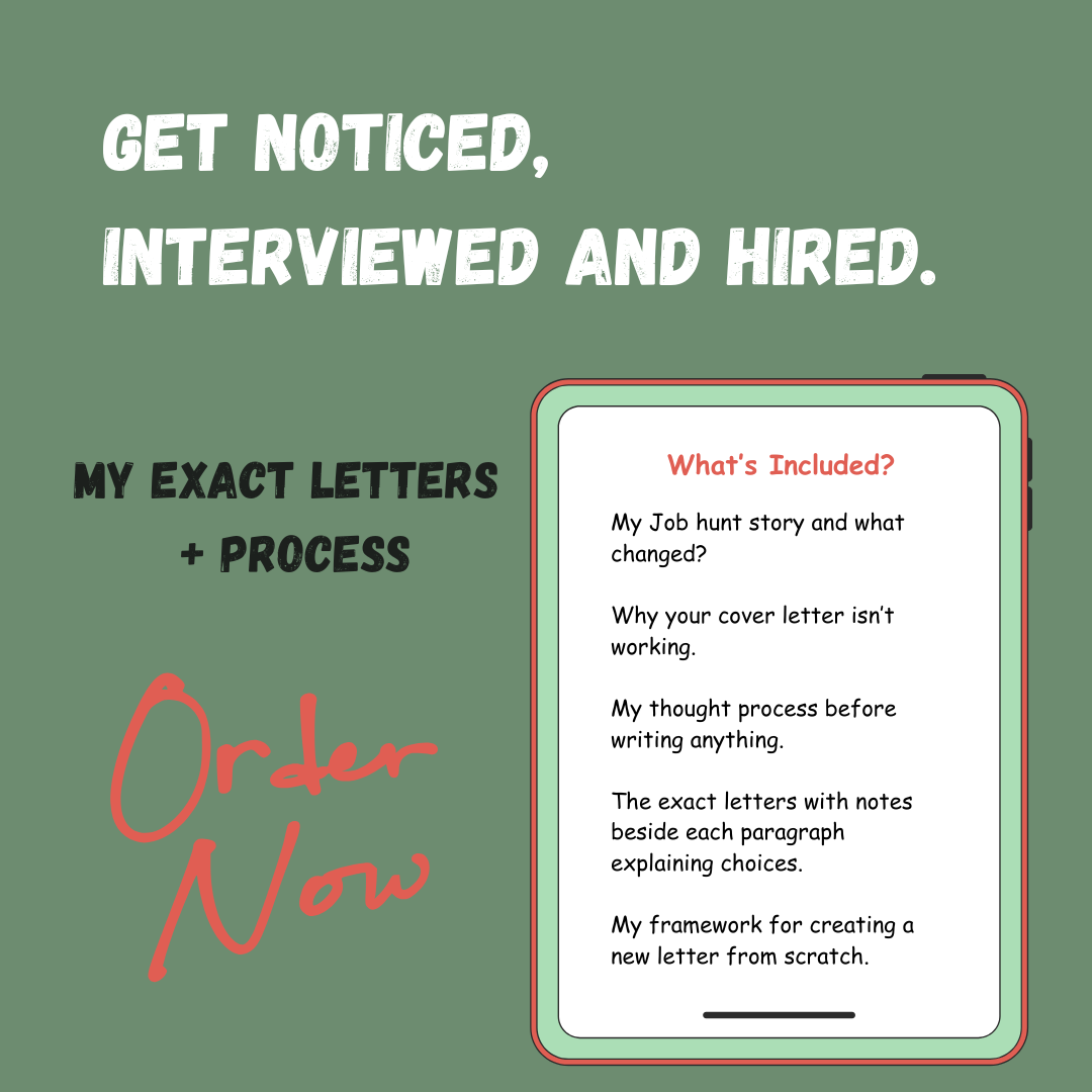 The Cover Letter Playbook