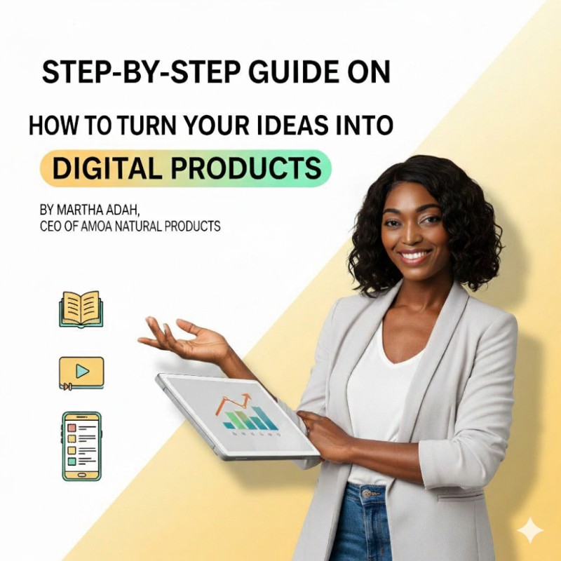 Step by step guide on how to turn your ideas into digital products