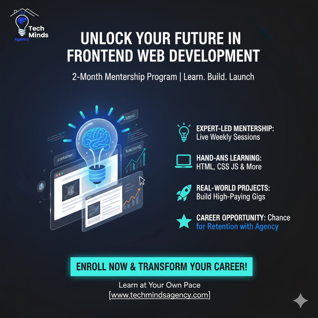 Tech Minds Frontend Website Development Mentorship