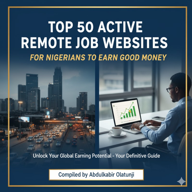 Top 50 Active Remote Job Websites for Nigerians to Earn Good Money