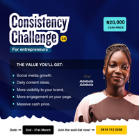 Consistency Challenge for Entrepreneurs