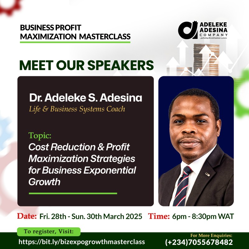BUSINESS PROFIT MAXIMIZATION MASTER CLASS