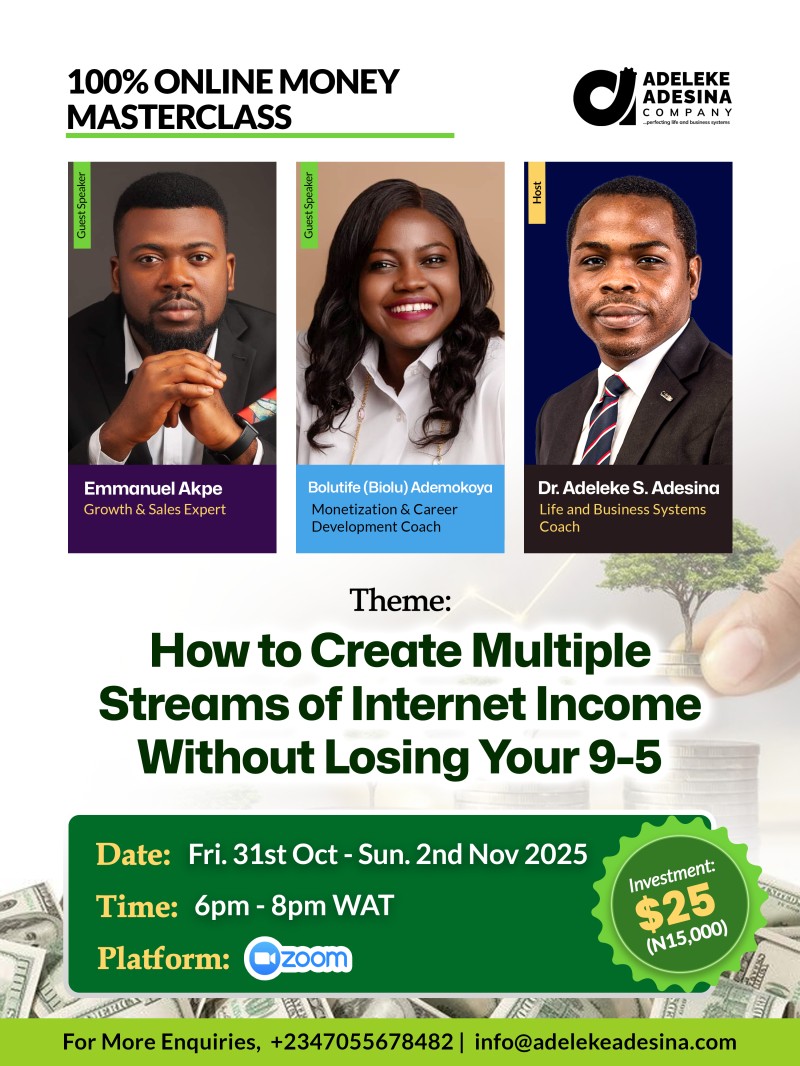 INTERNET INCOME MASTERCLASS