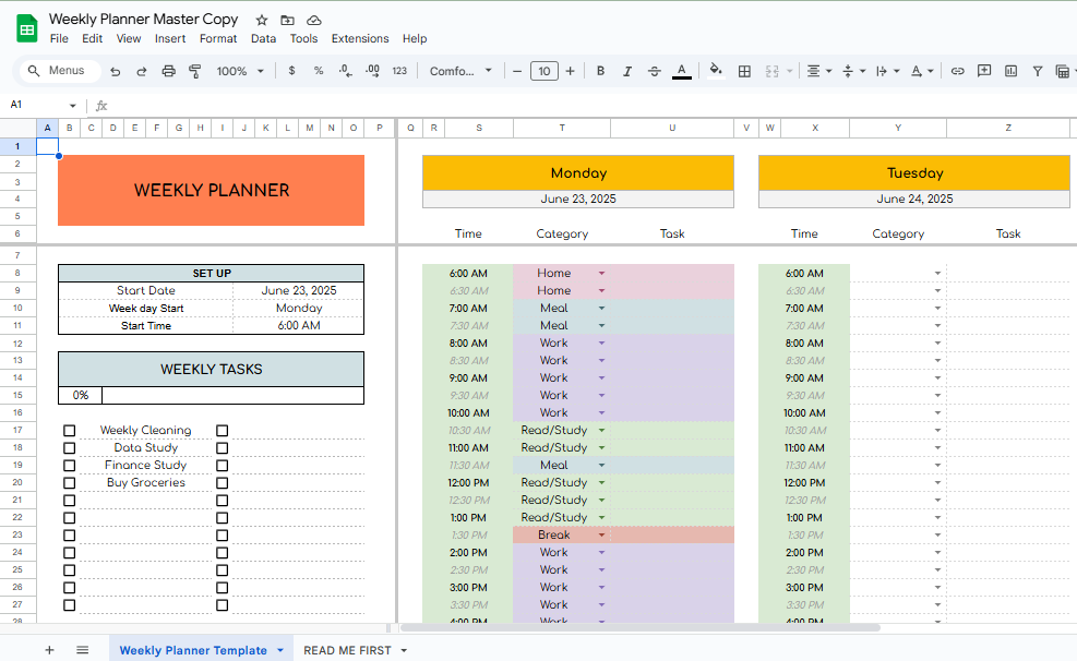 Weekly Planner