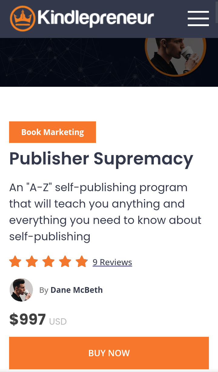 Publisher Supremacy By Dane McBeth