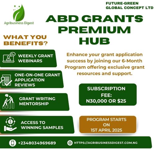 Agribusiness Digest Grants Premium Hub Registration