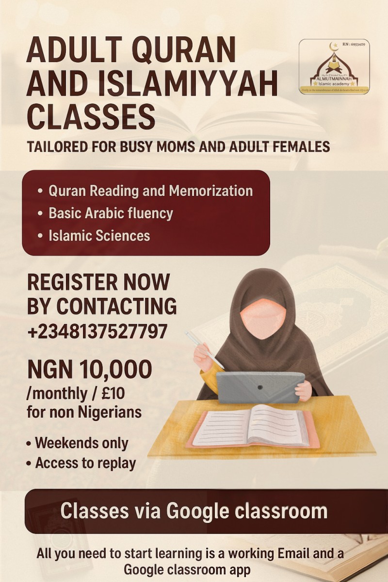 Adult Quran and Islamiyyah