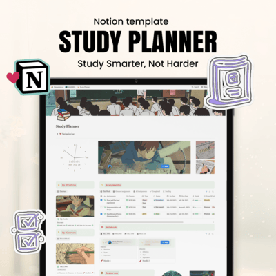 Ultimate Notion Study Planner Template