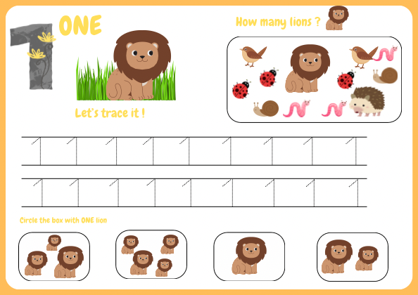 Children's counting book