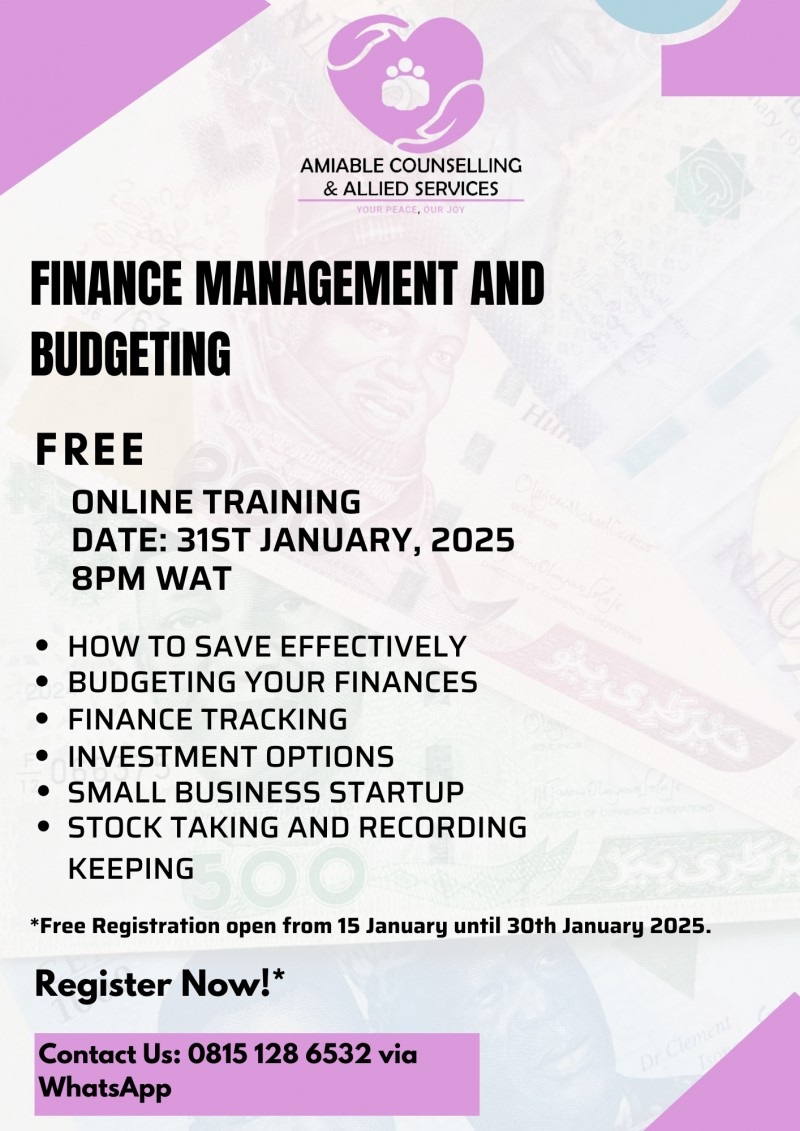FINANCE LITERACY AND MANAGEMENT TRAINING CERTIFICATE