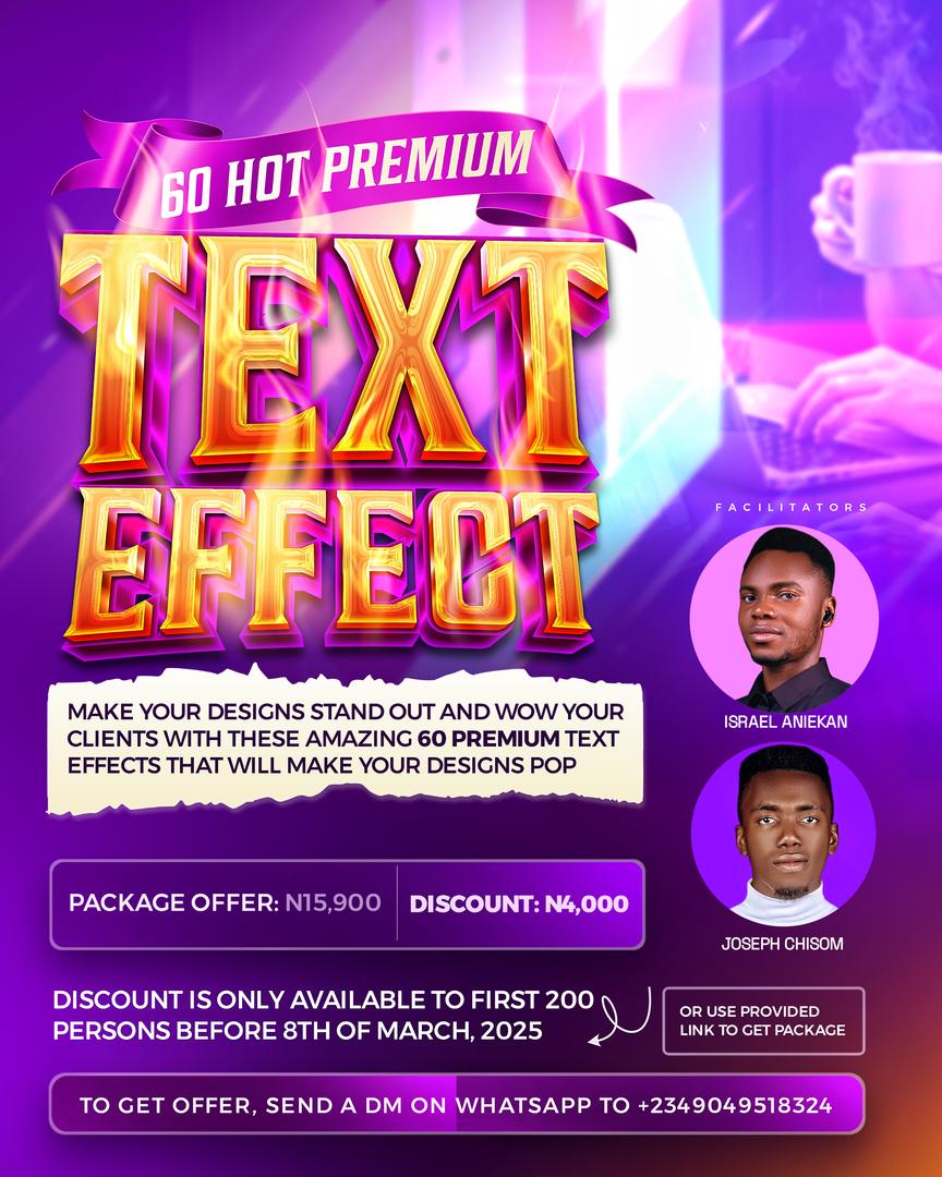 60 PREMIUM TEXT EFFECT