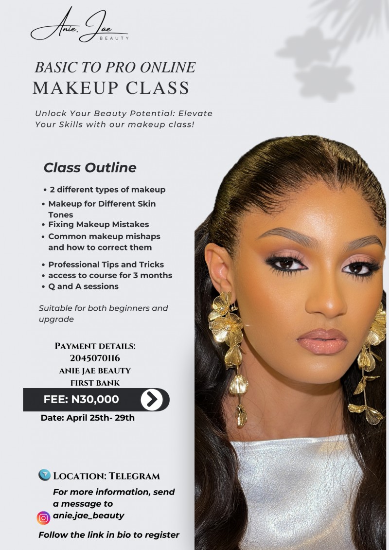 Basic to pro online makeup class