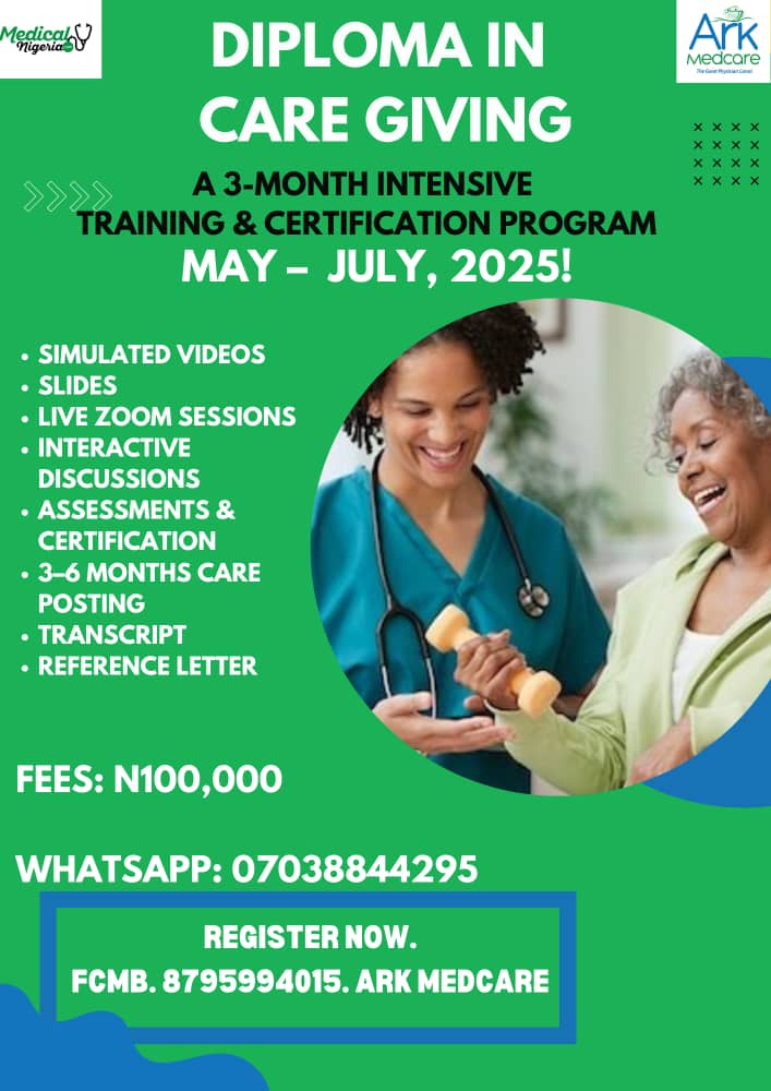 DIPLOMA IN CARE GIVING (MAY - JULY 2025 BATCH)