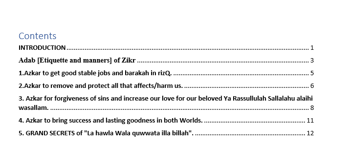 Azkaar-e-Muhammadiyah Treasure of Paradise Hawqala