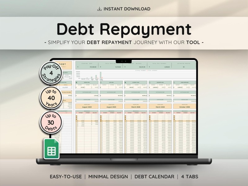 Debt Repayment Tracker (Google Sheets Only)