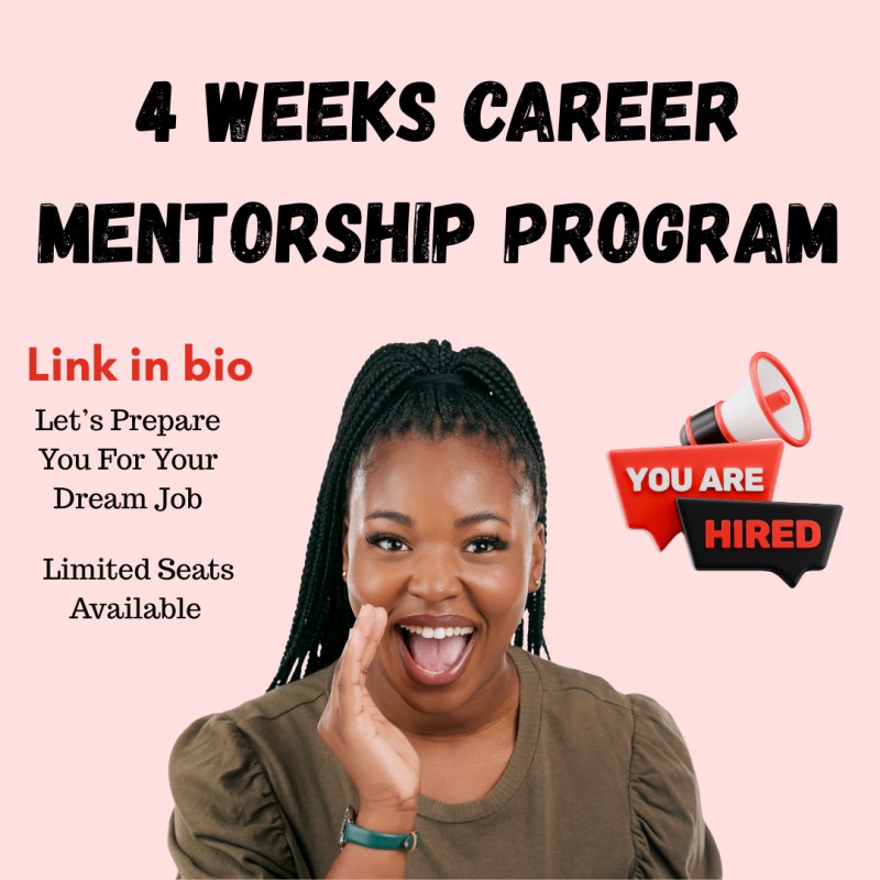 4 WEEKS MENTORSHIP ONBOARDING FORM