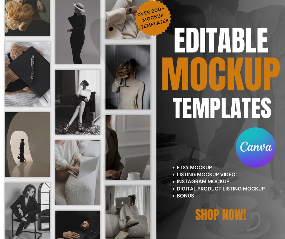 Mock-up Template Bundle | Perfect for Digital Sellers & Creators