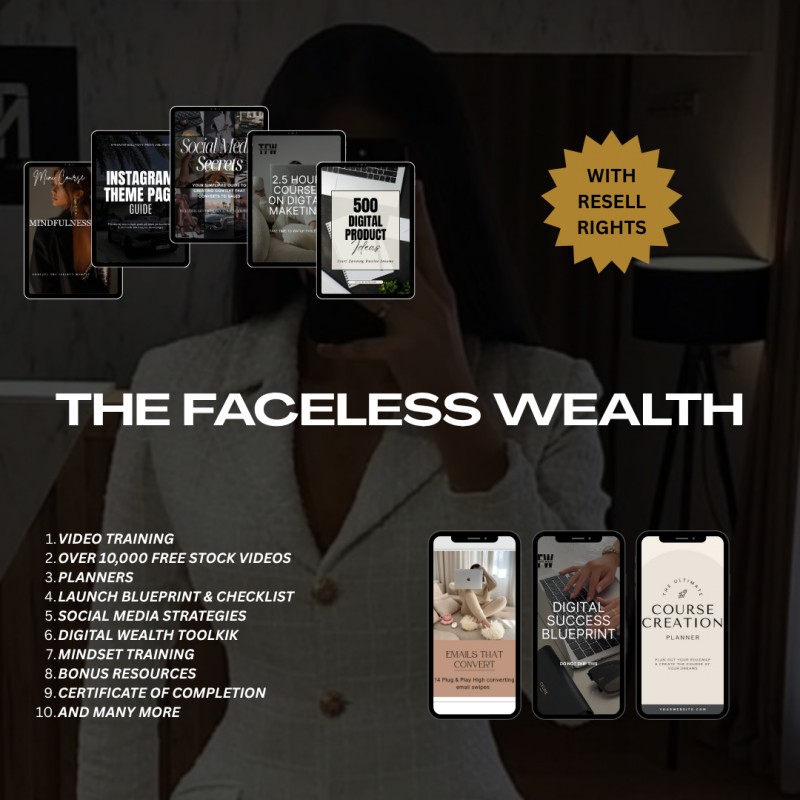 The Faceless Wealth – Build & Sell Online Without Showing Your Face