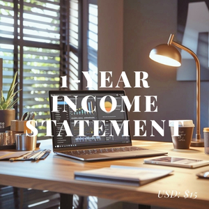 1-Year Income Statement (Excel Template)