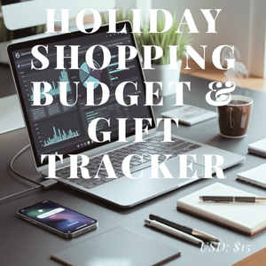 Holiday Shopping Budget & Gift Tracker (Excel Template)